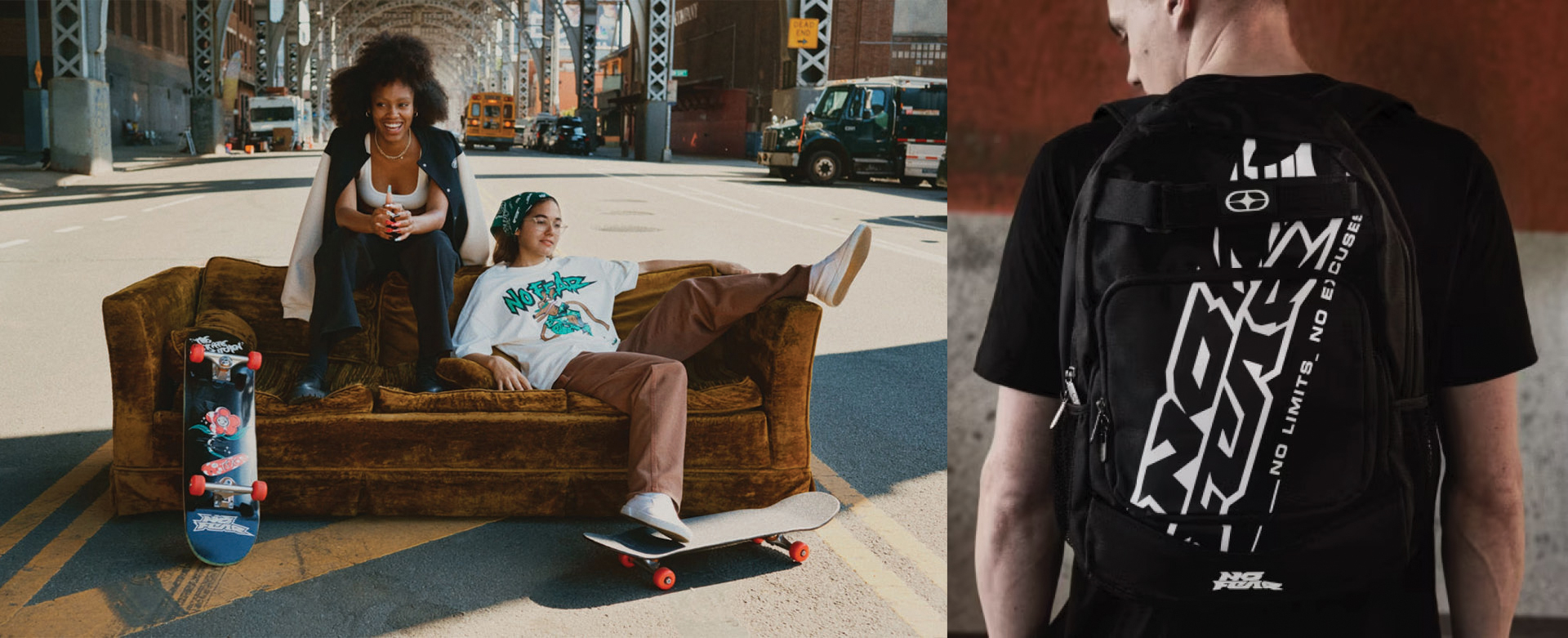 Extreme sport lifestyle brand No Fear launches a new line of streetwear.